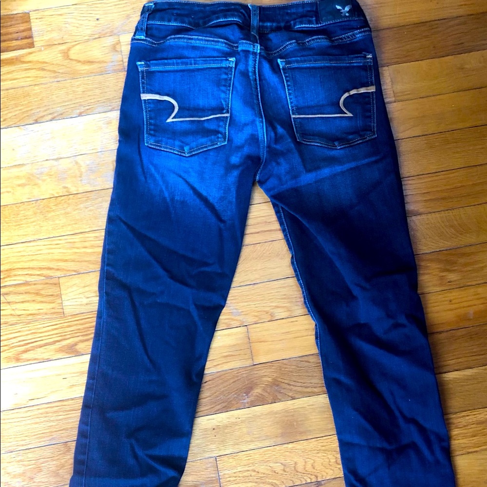 American Eagle Dark Wash Stretch Skinny Jean sz 4